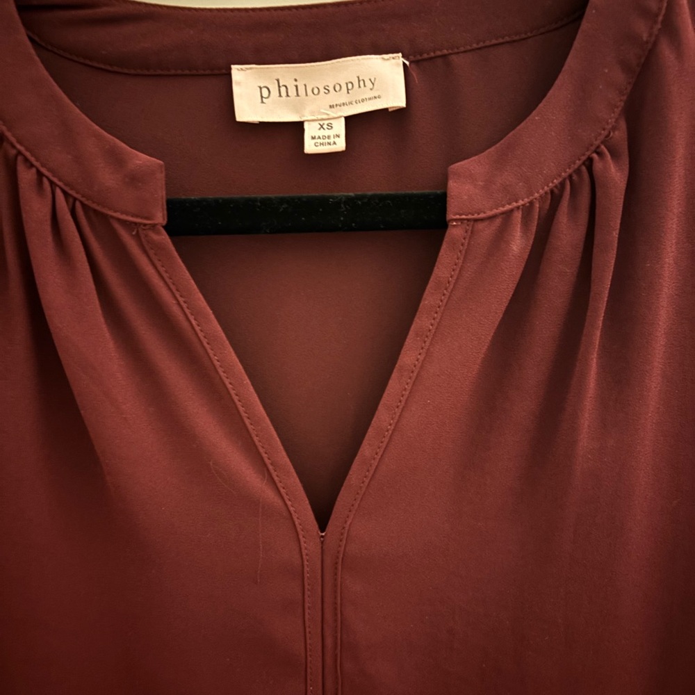 Philosophy Deep Red Top